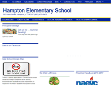 Tablet Screenshot of hamptonschool.org